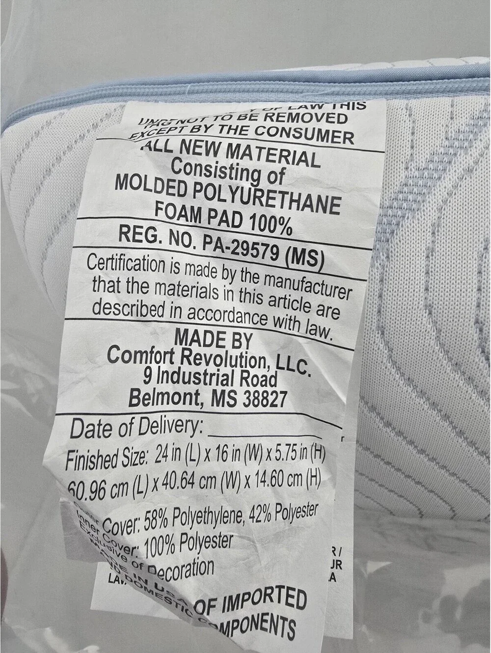 Serenity by Tempur-Pedic Frost Cooling Memory Foam Pillow